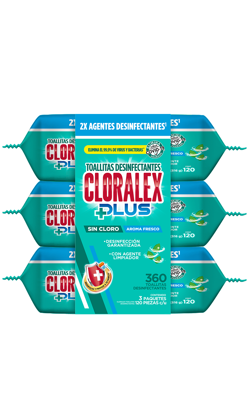 360 toallitas desinfectantes Cloralex
