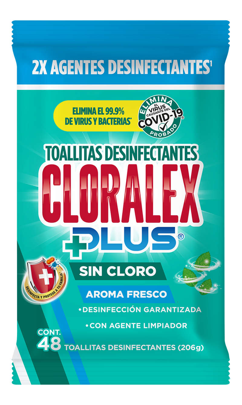 48 toallitas desinfectantes Cloralex